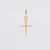 Dije Cruz Lisa 0.45g / 2cm Oro Amarillo 18K