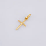 Dije Cruz Lisa 0.45g / 2cm Oro Amarillo 18K