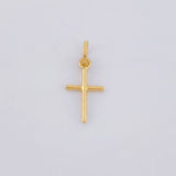 Dije Cruz Lisa 0.45g / 2cm Oro Amarillo 18K