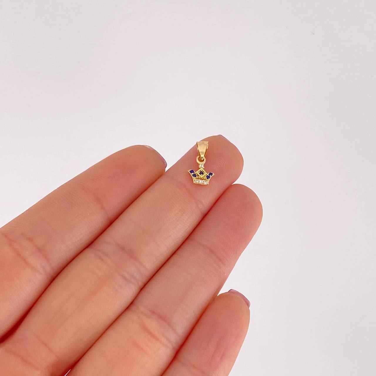 Dije Corona 0.3g / 1.3cm Oro Amarillo 18K