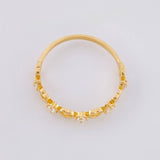Anillo Corazones Intercalados 1.4g / T7 1/2 Oro Amarillo 18K