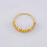 Anillo Carril Corazones 2g / T6 3/4 Oro Amarillo 18K