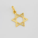 Dije Silueta Estrella Belén 0.75g / 2.2cm Oro Amarillo 18K
