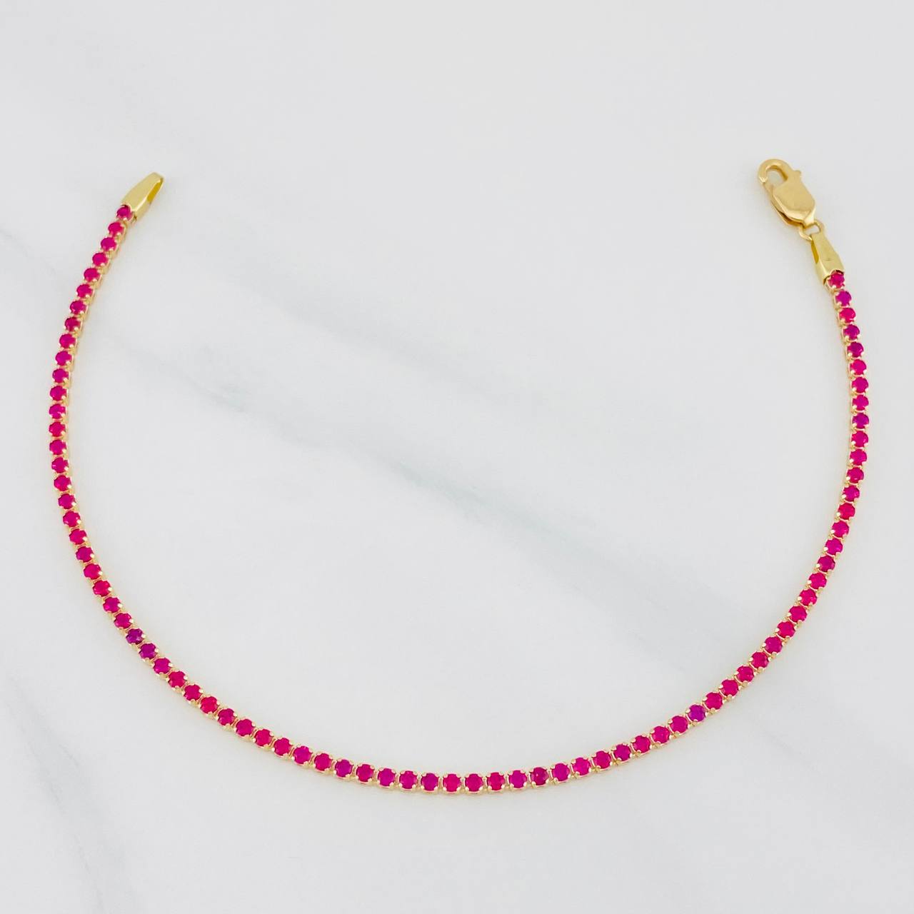 Pulso Tenis 1.75g / 16.5cm / 1.3mm Oro Amarillo 18K