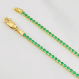 Pulso Tenis 1.7g / 17.5cm / 1.6mm Oro Amarillo 18K