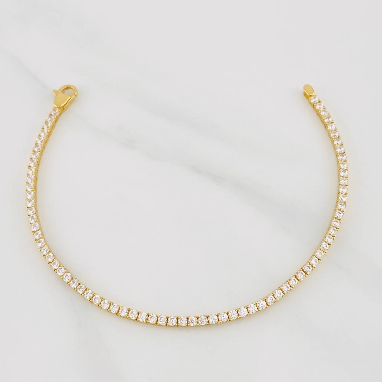 Pulso Tenis 6g / 17cm / 1.5mm Oro Amarillo 18K