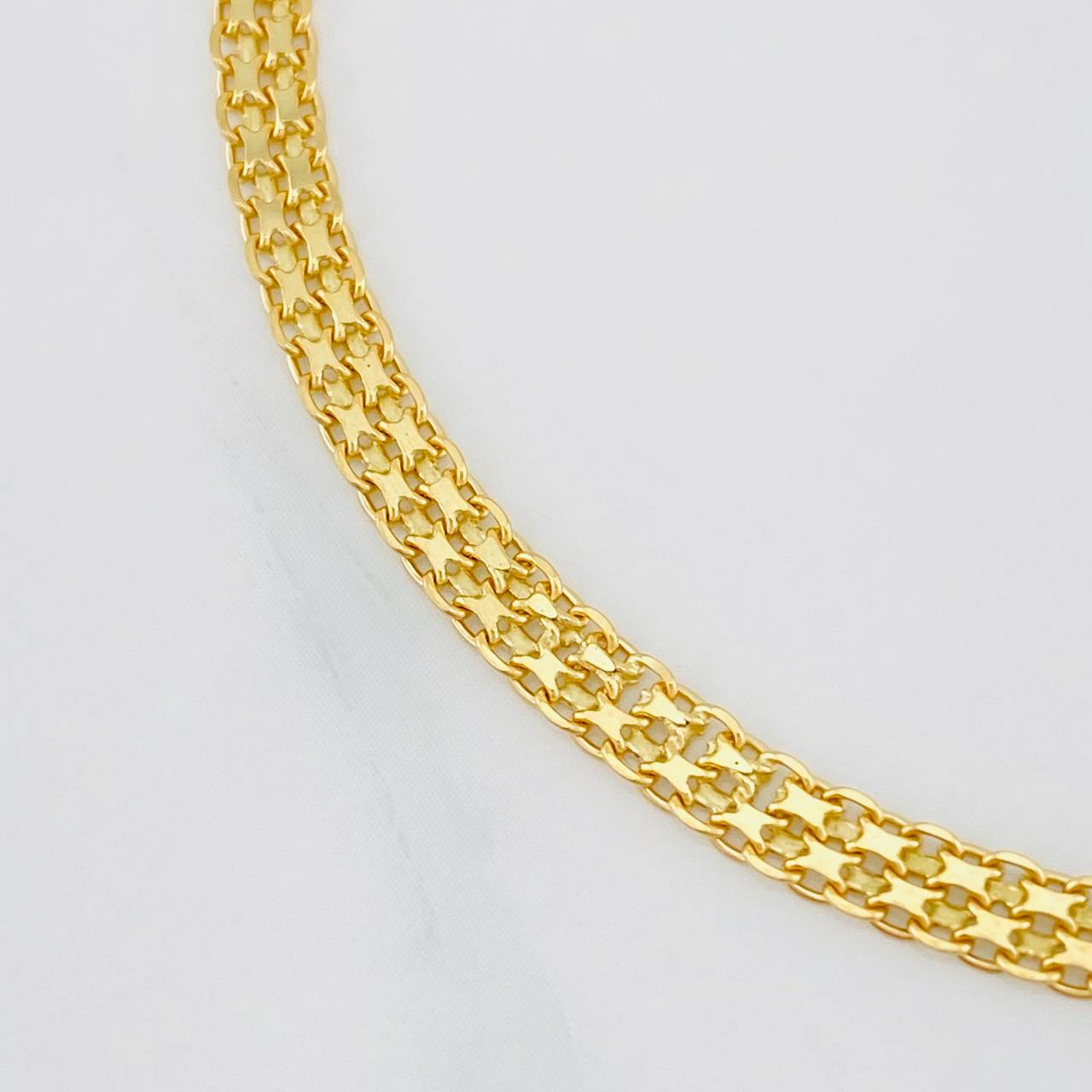 Pulso Chino 4.9g / 19cm / 3.75mm Oro Amarillo 18K