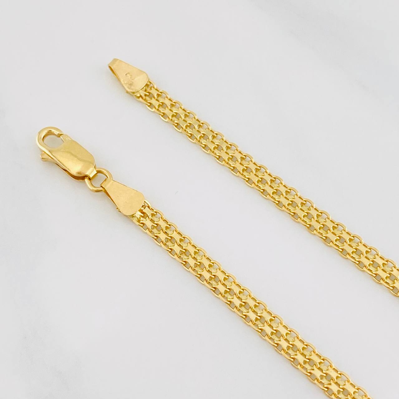 Pulso Chino 4.9g / 19cm / 3.75mm Oro Amarillo 18K
