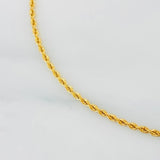 Pulso Lazo Placa Ovalada 1.1g / 17.5cm / 1.6mm Oro Amarillo 18K