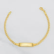 Pulso Cubano Placa 3.7g / 18cm / 3.2mm Oro Amarillo 18K