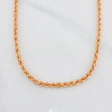 Cadena Lazo 5.1g / 60cm / 2.5mm Oro Rosa 18K