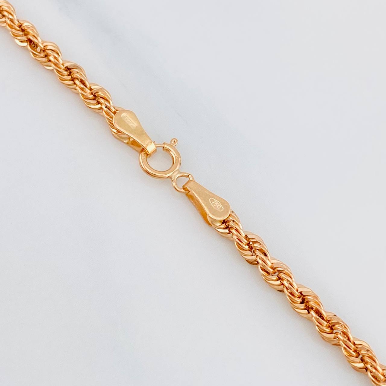 Cadena Lazo 5.1g / 60cm / 2.7mm Oro Rosa 18K