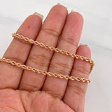 Cadena Lazo 5.1g / 60cm / 2.7mm Oro Rosa 18K