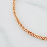 Pulso Franco 5.2g / 20cm / 2.65mm Oro Rosa 18K