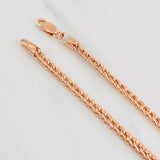 Pulso Franco 5.2g / 20cm / 2.65mm Oro Rosa 18K