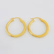 Candongas Bordadas 2.1g / 2.5cm Oro Amarillo 18K