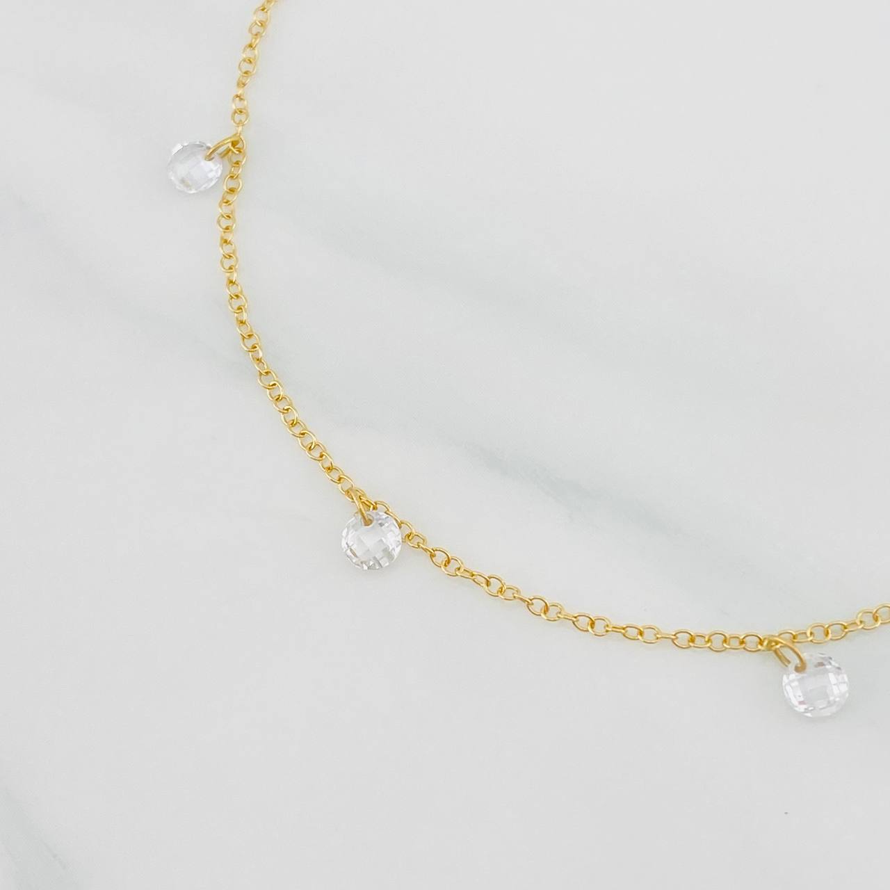 Pulso Aro Seguido 1.3g / 18cm / 1.1mm Tres Oros 18K