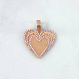 Dije Corazon Palpitante 4.9gr / 3cm / Oro Rosa ©