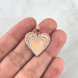 Dije Corazon Palpitante 4.9gr / 3cm / Oro Rosa ©