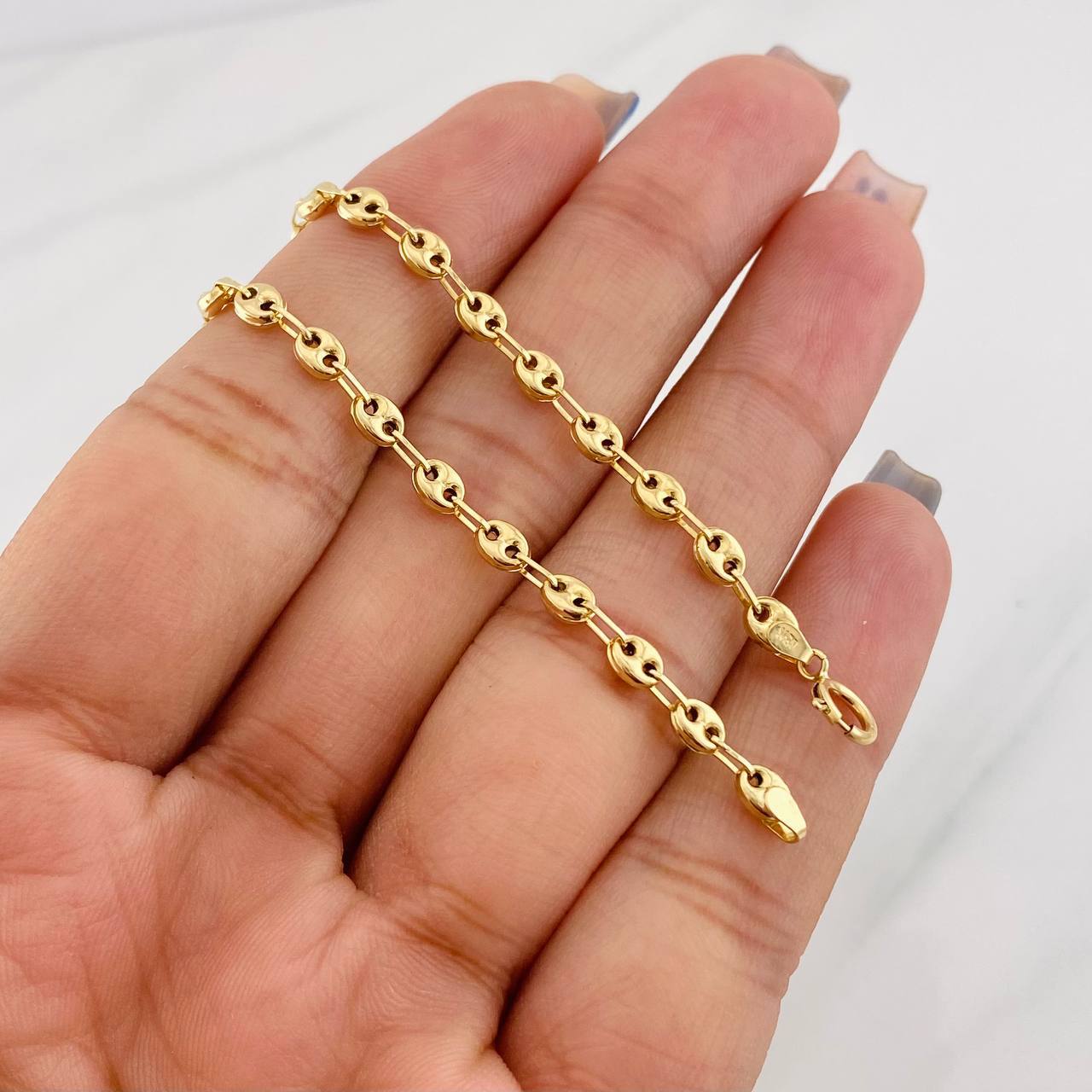 Tobillera GC 3.05g / 25cm / 3.46mm Oro Amarillo 18K