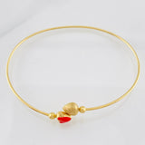 Pulso Aro Corazones 3.2g / 17cm / 1.15mm Oro Amarillo 18K