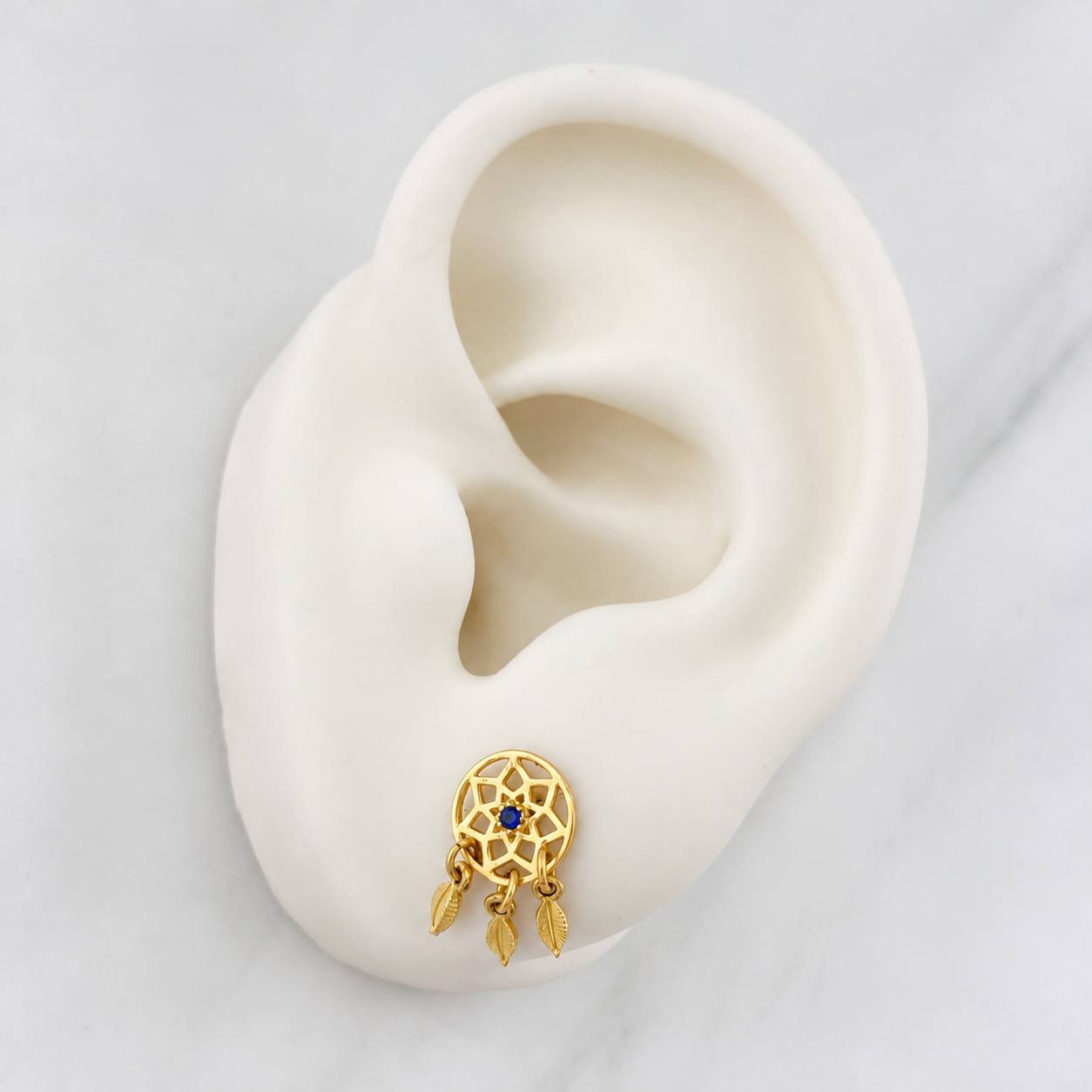 Topos Atrapa Sueños 1.45g / 7.77mm Oro Amarillo 18K