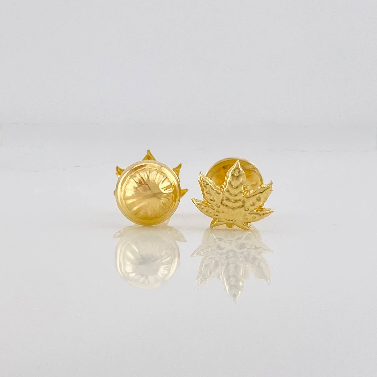Topos Hojas 0.5g / 6mm Oro Amarillo 18K