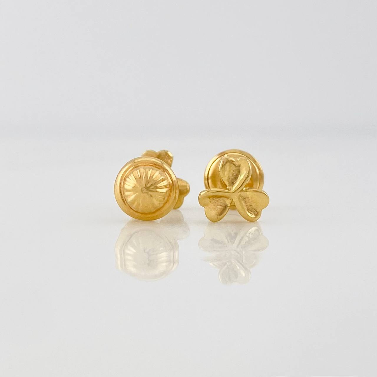 Topos Trébol 0.8g / 5.8mm Oro Amarillo 18K