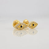 Topos Ojo Mistico 1.05g / 8.89mm Oro Amarillo 18K