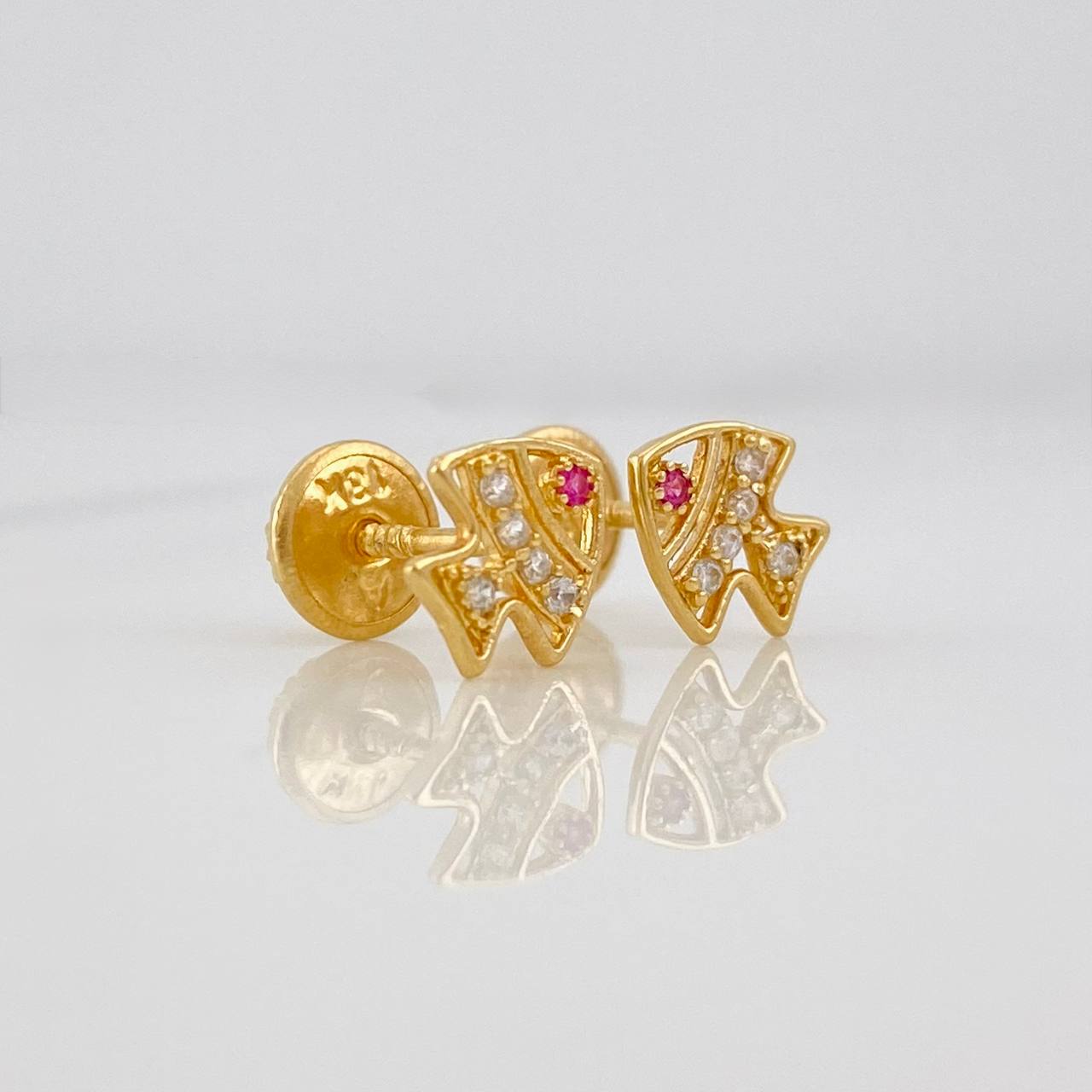 Topos Pez 0.8g / 6.95mm Oro Amarillo 18K