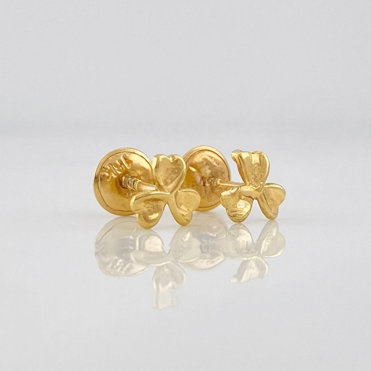 Topos Trébol 0.8g / 5.8mm Oro Amarillo 18K