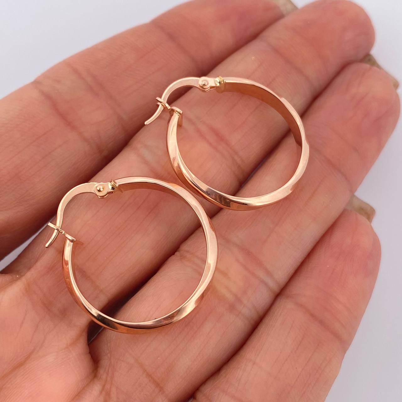 Candongas Nia 1.9gr / 2.6cm / Oro Rosa 18K %