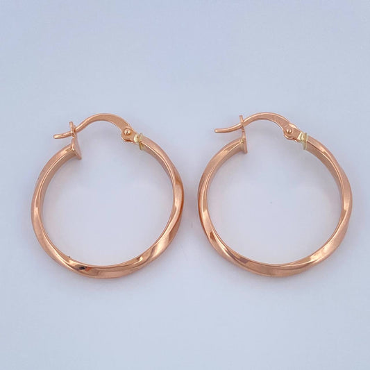 Candongas Nia 1.9gr / 2.6cm / Oro Rosa 18K %
