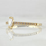 Anillo Solitario Centella 1.25gr / T7 3/4 / Oro 18K
