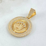 Dije Corona Marco Circular 6.2gr / 3.3cm / Oro 18K