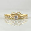 Anillo Solitario Carril Infinito 2.75gr / T7 / Oro Amarillo 18K