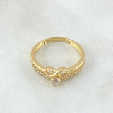 Anillo Solitario Carril Infinito 2.75gr / T7 / Oro Amarillo 18K