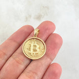 Dije Cripto-Moneda 4.45gr / 2.8cm / Oro 18K