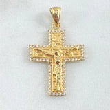 Dije Crúz Cristo Tribal 4.25gr / 3.5cm / Oro 18K