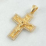 Dije Crúz Cristo Tribal 4.25gr / 3.5cm / Oro 18K