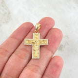 Dije Crúz Cristo Tribal 4.25gr / 3.5cm / Oro 18K