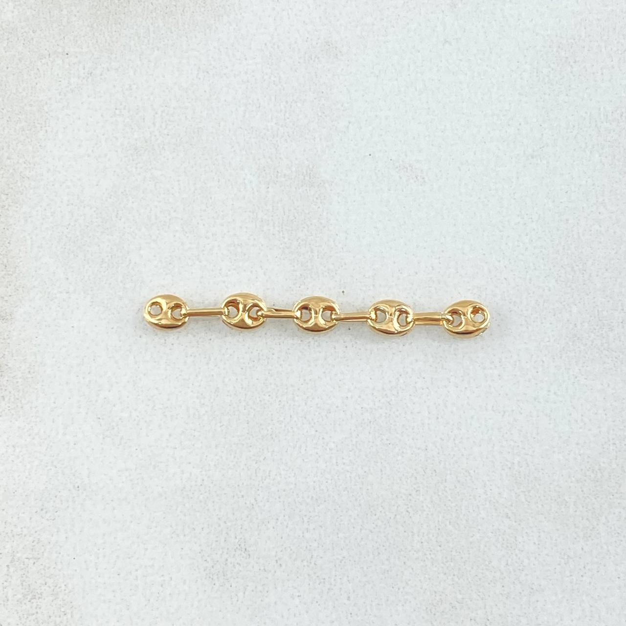 Herraje Retazo GC 0.3gr / 3cm / Oro 18K
