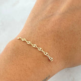 Herraje Retazo GC 0.4gr / Siete Eslabones Oro Amarillo 18K