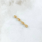 Herraje Retazo GC 0.25gr / 2.3cm / Oro Amarillo 18K