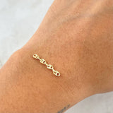 Herraje Retazo GC 0.25gr / 2.3cm / Oro Amarillo 18K