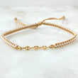 Pulsera Beige Retazo GC 0.3gr / 3.2mm Cinco Eslabones Oro Amarillo 18K (Oferta) *