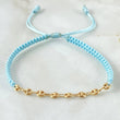Pulsera Azul Retazo GC 0.5gr / 3.2mm Ocho Eslabones Oro Amarillo 18K (Oferta)