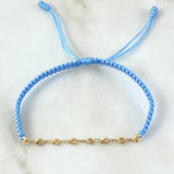 Pulsera Azul Retazo GC 0.5gr / 3.2mm Ocho Eslabones Oro Amarillo 18K (Oferta)