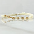 Pulsera Marfil Retazo GC 0.35gr / 3.2mm Seis Eslabones Oro Amarillo 18K (Oferta) *