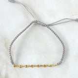 Pulsera Gris Retazo GC 0.5gr / 3.2mm Ocho Eslabones Oro Amarillo 18K (Oferta)